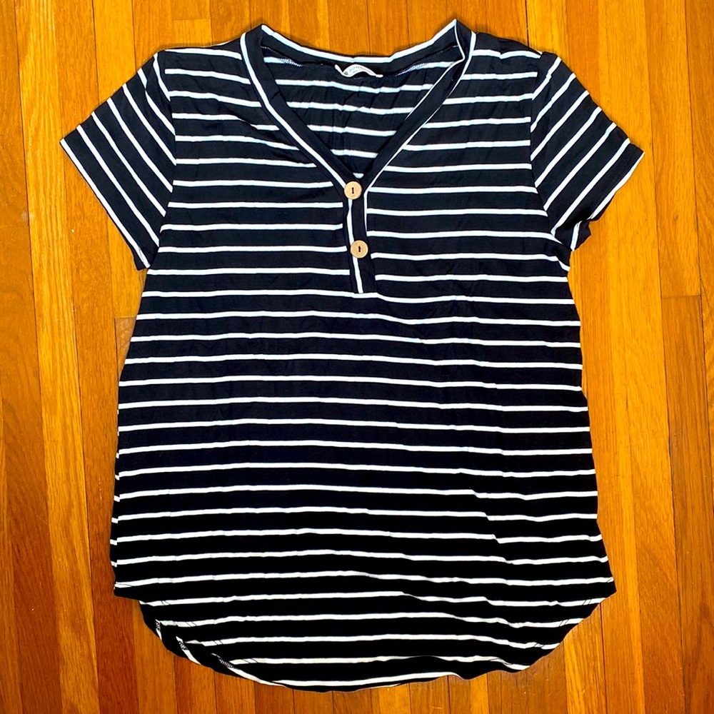 Black and white striped shirt
